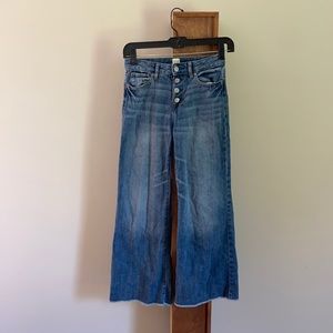 Gap kids denim wide flare jeans